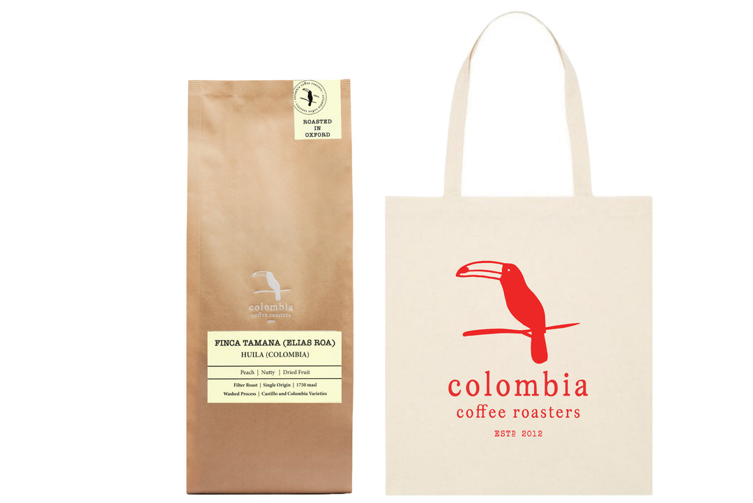 FINCA TAMANA Filter Roast Wholebean 1kg (Washed Process) Colombia Including Tote Bag