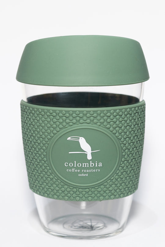 Glass Reusable Coffee Cup 12 Oz.