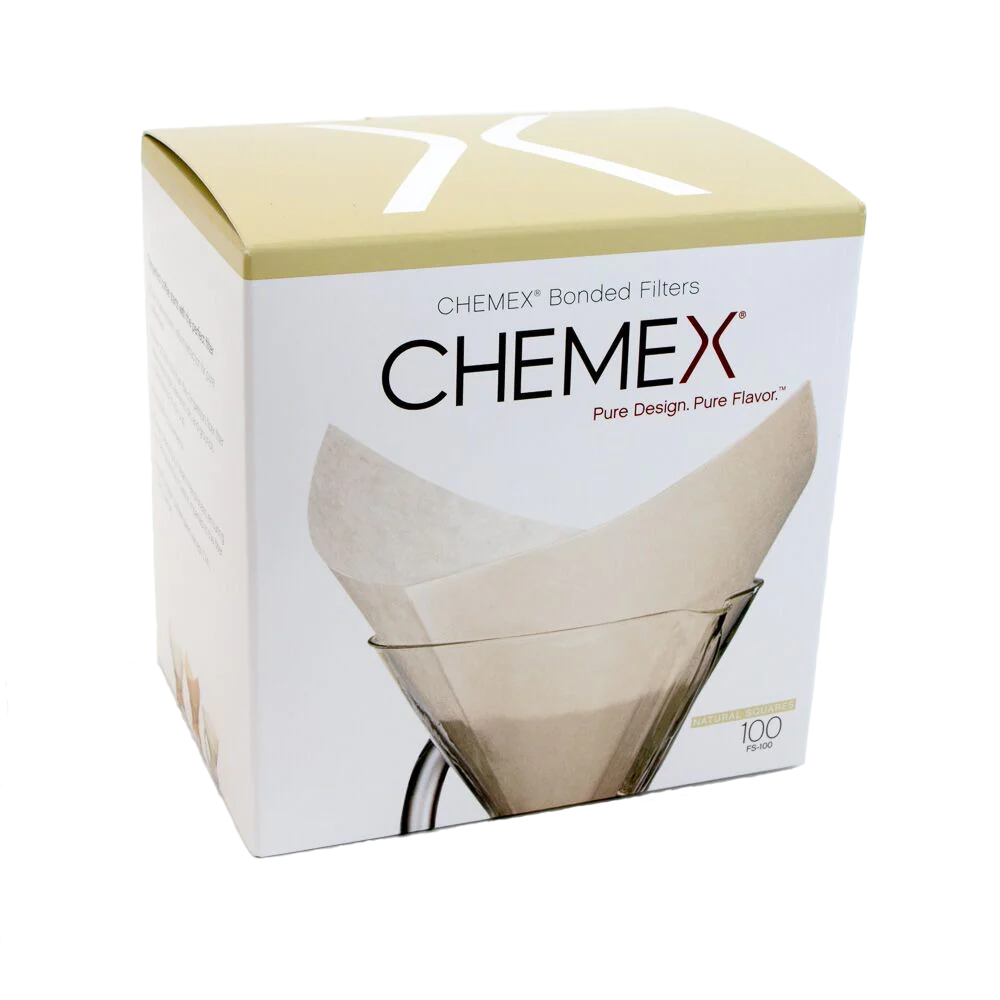 Chemex Bonded Filters Pre-Folded Squares (100 Squares)