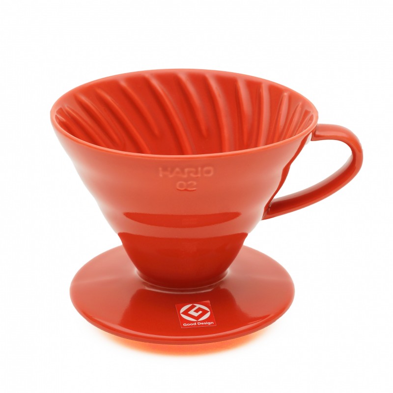 Hario V60 Ceramic Coffee Dripper Red